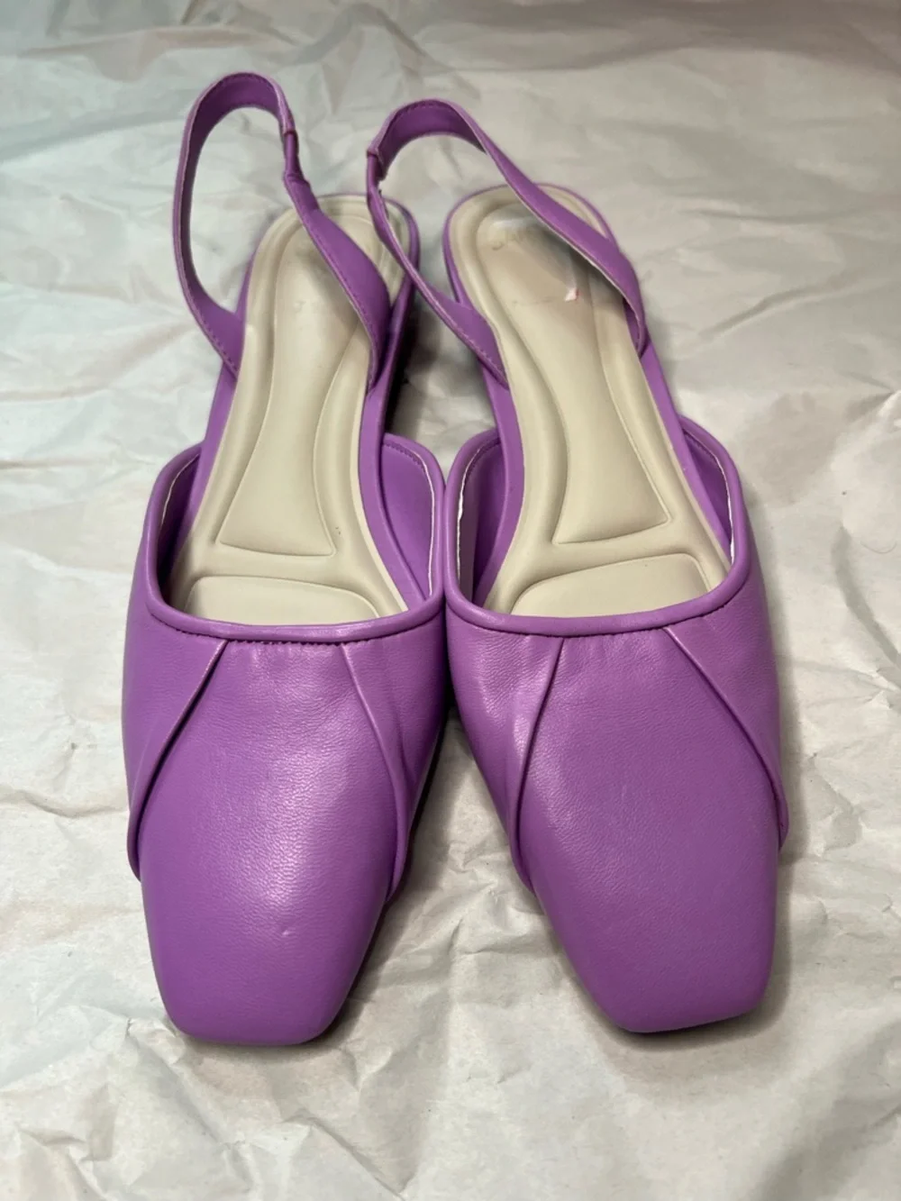 Franco Sarto Debbie Slingback Flats in Lilac Size 7